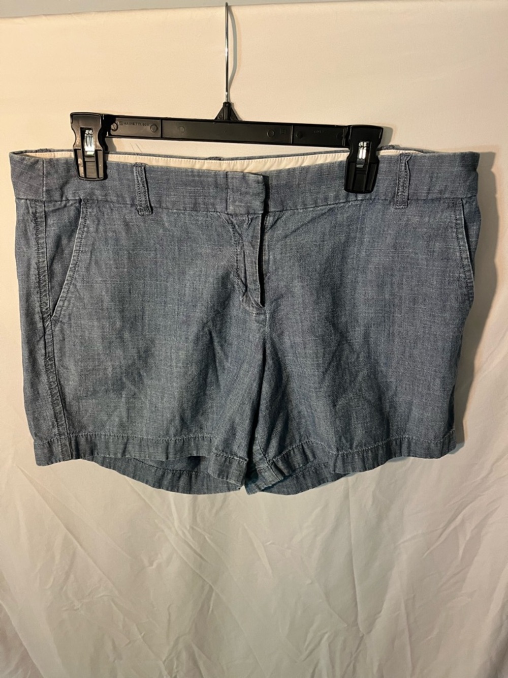 Women's J Crew Chambray Casual Shorts - Blue